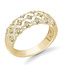 Patterned Diamond Fashion Band in14k White Gold: 1.40ctw Diamonds