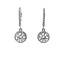 Lab Grown Diamond Halo Dangle Earrings in 14k White Gold : 2.49ctw Diamonds