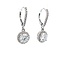 Lab Grown Diamond Halo Dangle Earrings in 14k White Gold : 2.49ctw Diamonds