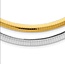 Double Sided Omega Chain 6mm wide 18” in Sterling silver and Gold Plated Silver: 27.7gr
