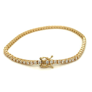 Diamond Tennis Bracelet in 14k Yellow Gold 7”; 3.00ctw Diamonds