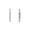 Lightweight Oval Diamond In & Out Locking Hoop Earrings in 14k White Gold:  23 x 20 mm; 1.50ctw Diamonds