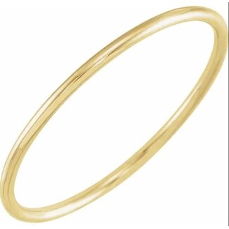 Stackable Band 1mm 14k Yellow Gold