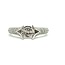 Split Shank Diamond Pave Set Engagement Ring Semi Mount for 1.0ct Round  in 14k White: 0.54ctw Diamonds