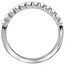 Romance This is a matching wedding band with round diamonds set in 14kt white gold. (D 1/4 carat total weight)