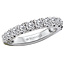 Romance This is a matching wedding band with round faceted diamonds set in 14kt white gold. (D 7/8 carat total weight)