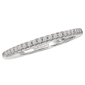 Romance Matching Diamond Ring in 14kt White Gold. (D 1/10 carat total weight)