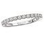 Romance Matching Wedding Band in 14kt White Gold. (D 1/4 carat total weight)