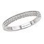 Romance Matching Wedding Band in 14kt White Gold with Milgrain Detail. (D 1/8 carat total weight)