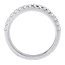 Romance This is a matching wedding band with round faceted diamonds set in 14kt white gold. (D 1/4 carat total weight)