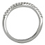 Romance Curved Diamond Wedding Band in 14kt White Gold. (D.1/5 carat total weight)