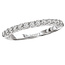 Romance Diamond Wedding Band in 14kt White Gold. (D 3/8 carat total weight)