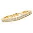 Romance Curved Matching Diamond Wedding Band in 14kt Yellow Gold with Milgrain Detail. (D. 1/7 carat total weight)