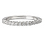 Romance Matching Diamond Wedding Band in 14kt White Gold. (D 1/4 carat total weight)