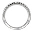 Romance Matching 16 Stone Diamond Wedding Band in 14kt White Gold. (D.1/3 carat total weight)