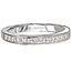Romance Princess-Cut Channel Set Diamond Wedding Band in 14kt White Gold.  (D.1/2 carat total weight)