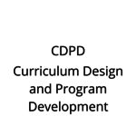 CDPD - Curriculum Design and Program Development