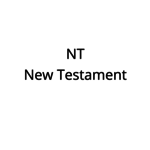 NT - New Testament