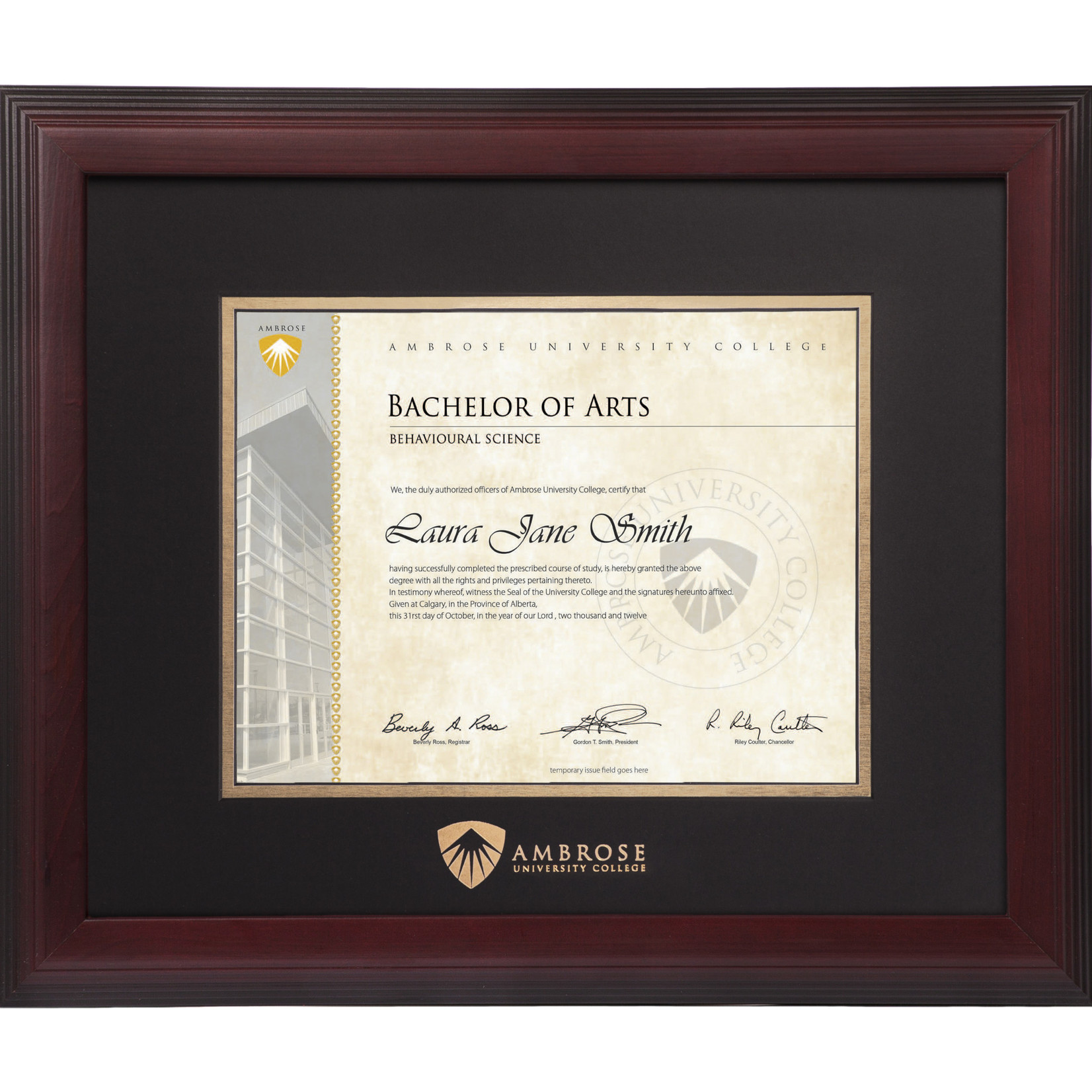 Linear Diploma Frame