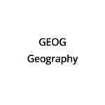 GEOG - Geography