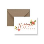 Happy Birthday Flowers Card