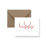 Happy Holidays (antlers) Card