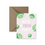 Off to a Fresh Start Card