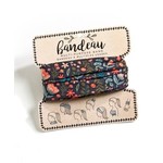 Black Floral Bandeau