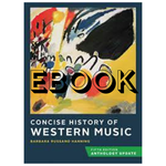 Norton Concise History of Western Music EBOOK + Access