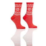 Womens Snowflake Socks