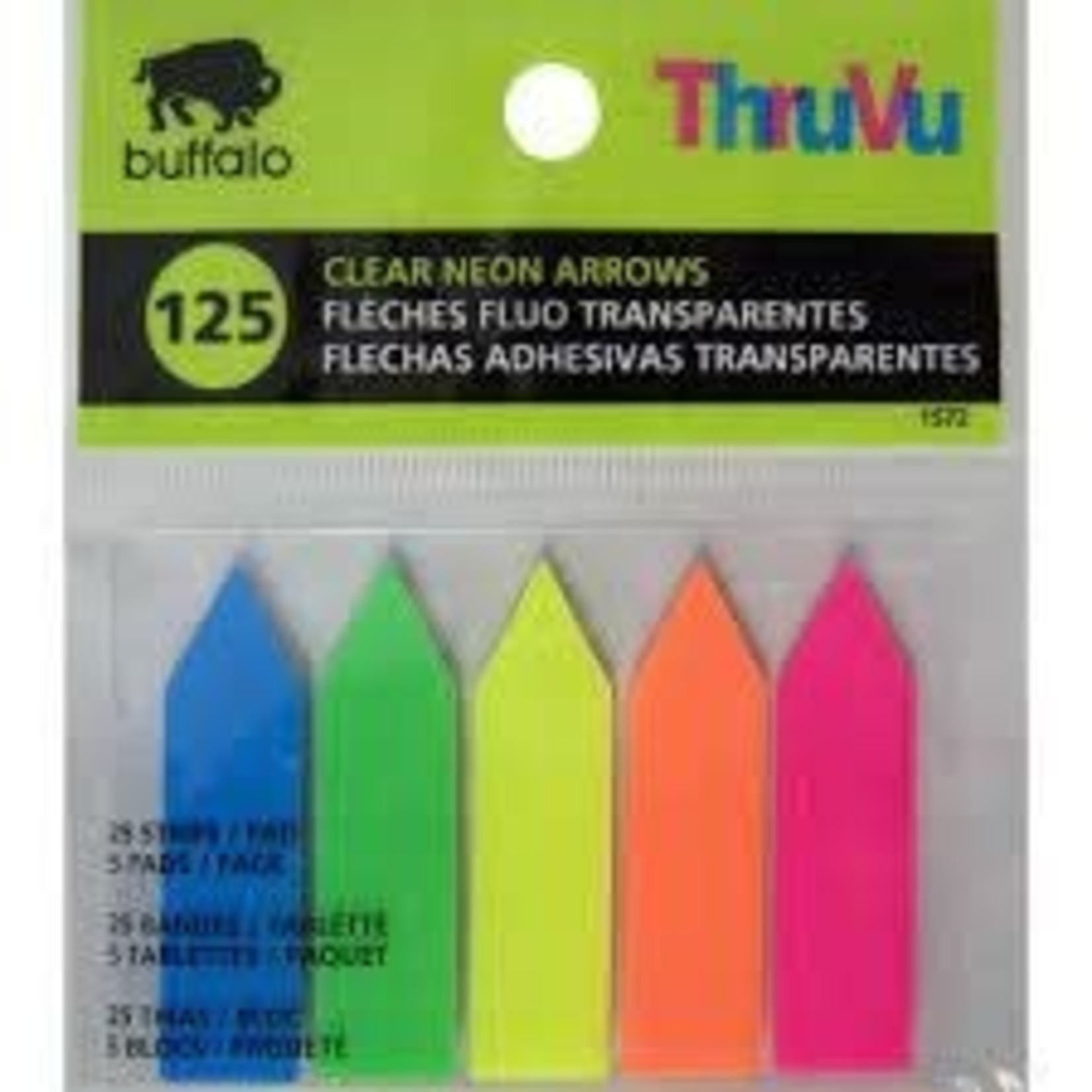 Arrow Self-Adhesive Notes, neon 125pk