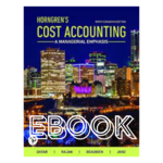Pearson Horngren's Cost Accounting: A Managerial Emphasis EBOOK + MyLab