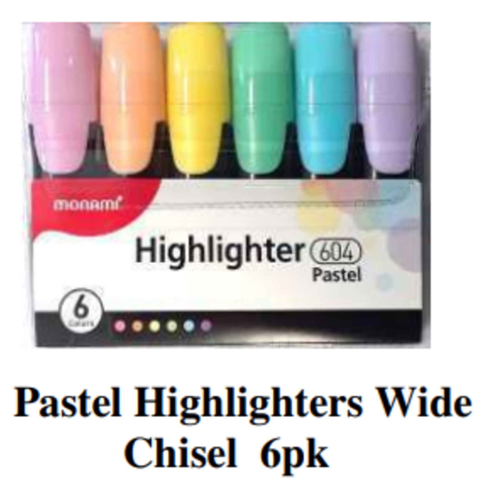 Highlighters - Pastel Wide Chisel