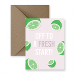 Off to a Fresh Start - Card