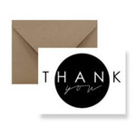Thank You Black and White - Card