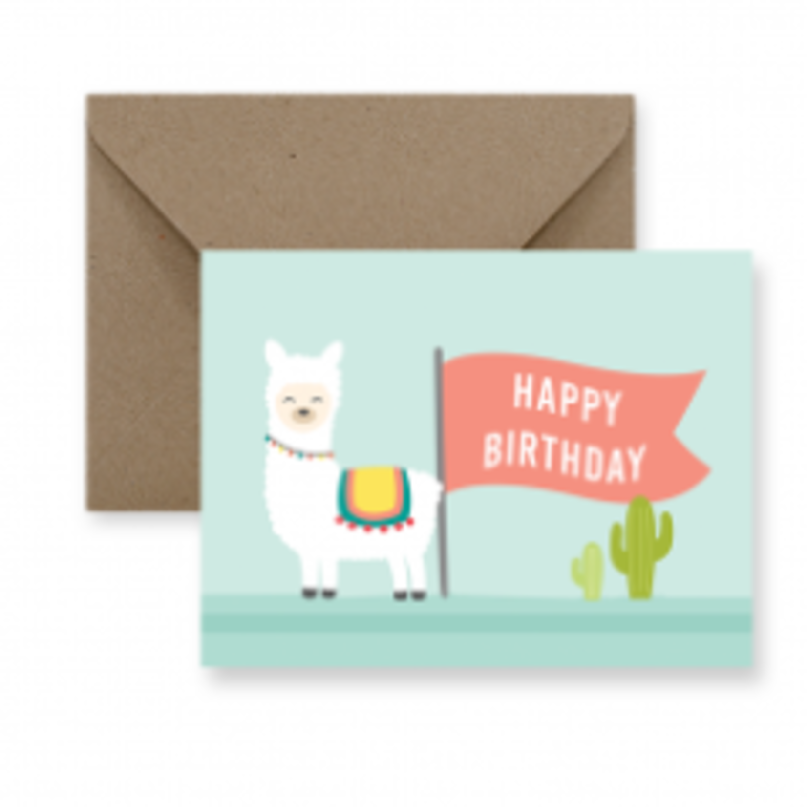 Happy Birthday Llama - Birthday Card