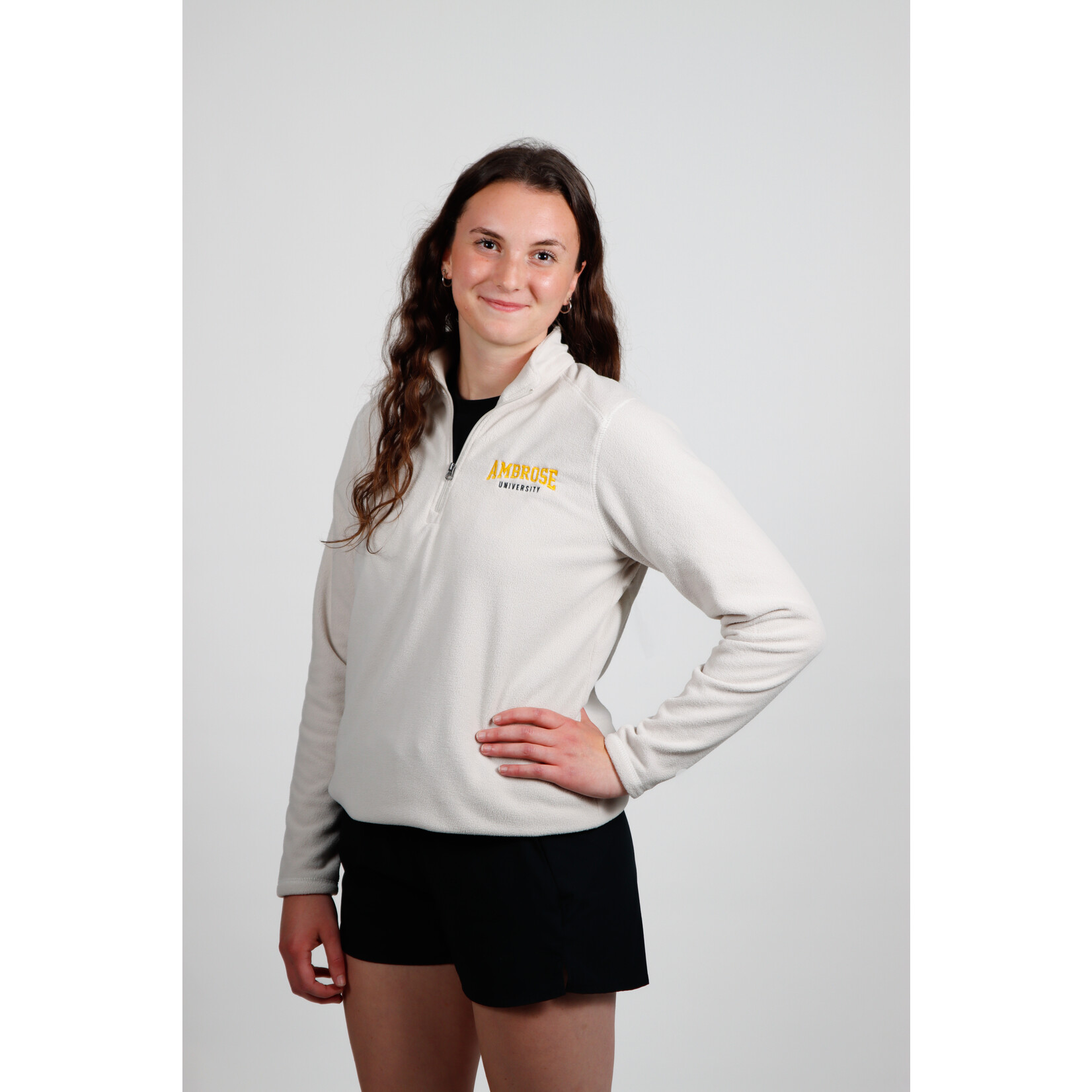 Augusta Micro Fleece 1/4 Zip - Oyster - Women's