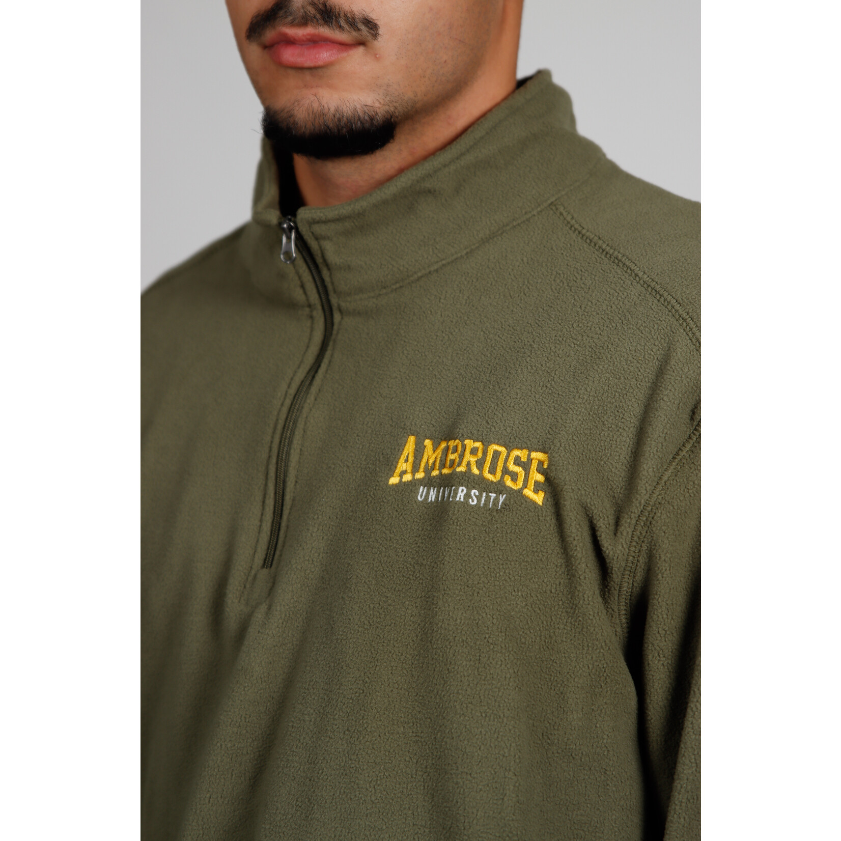 Augusta Micro fleece 1/4  - Olive - Men's