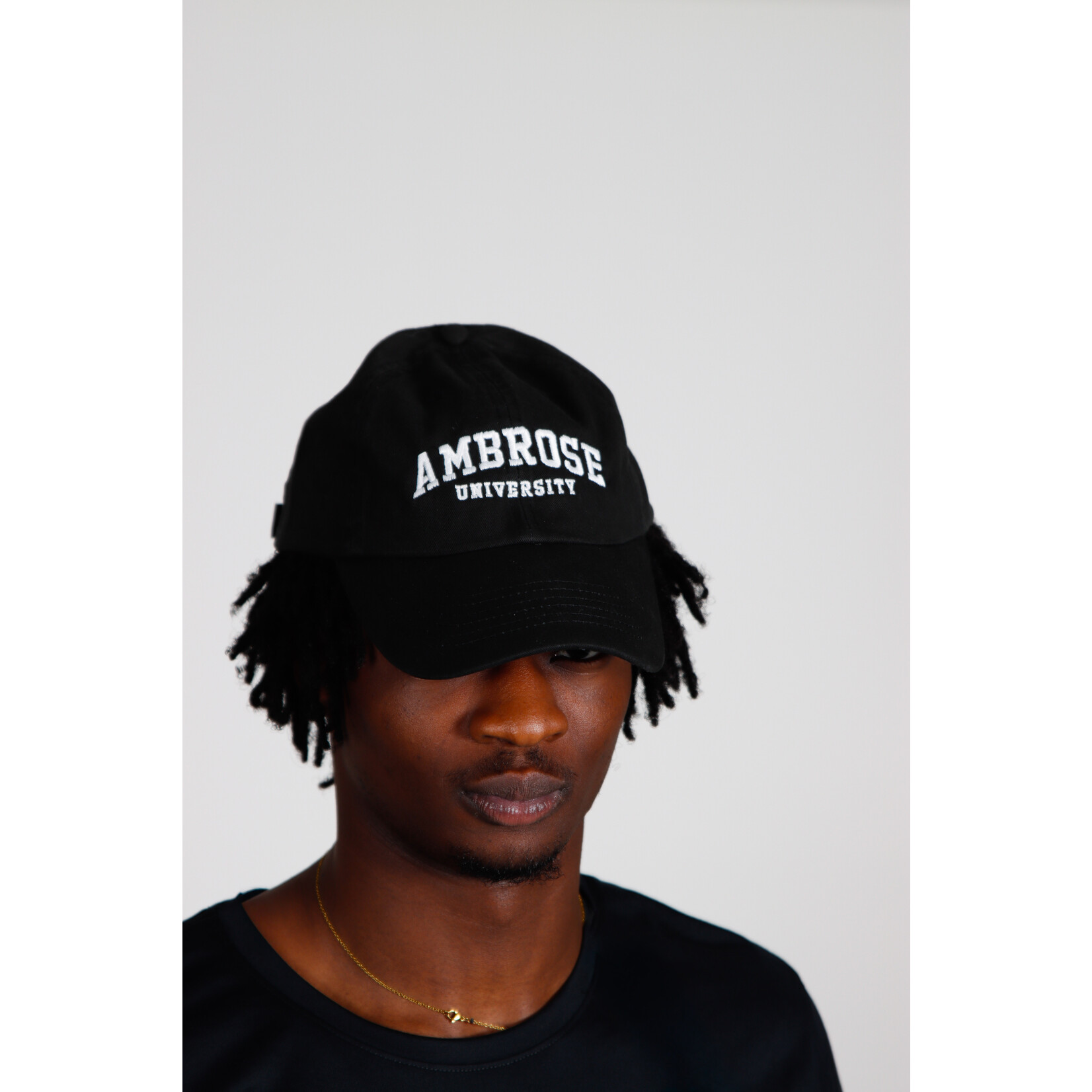 Ambrose Baseball Hat - Black Biowash