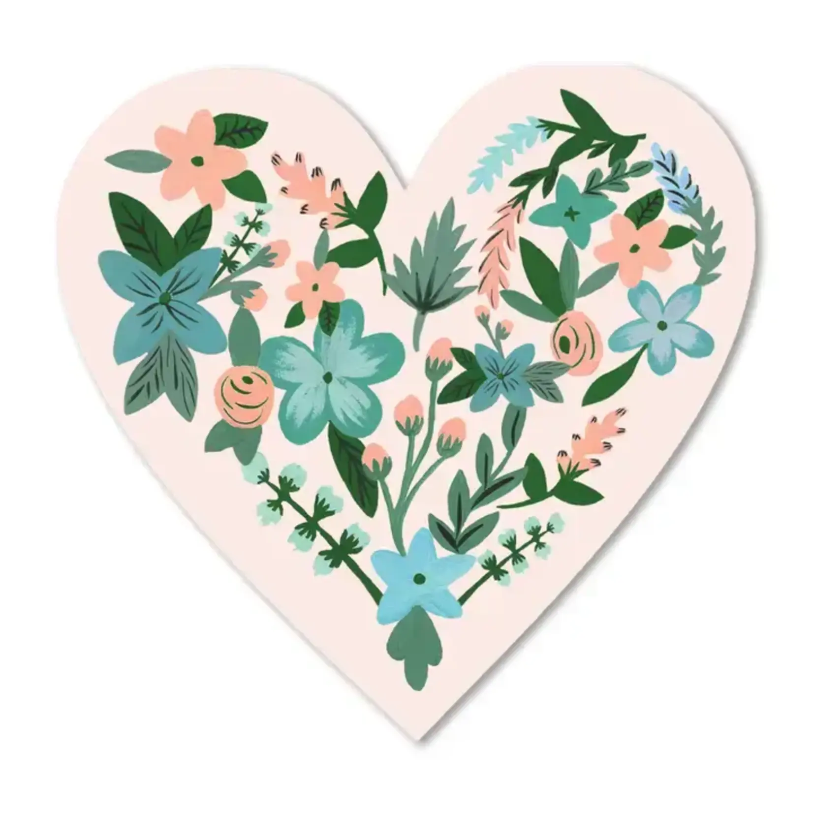 Flower Heart Vinyl Sticker