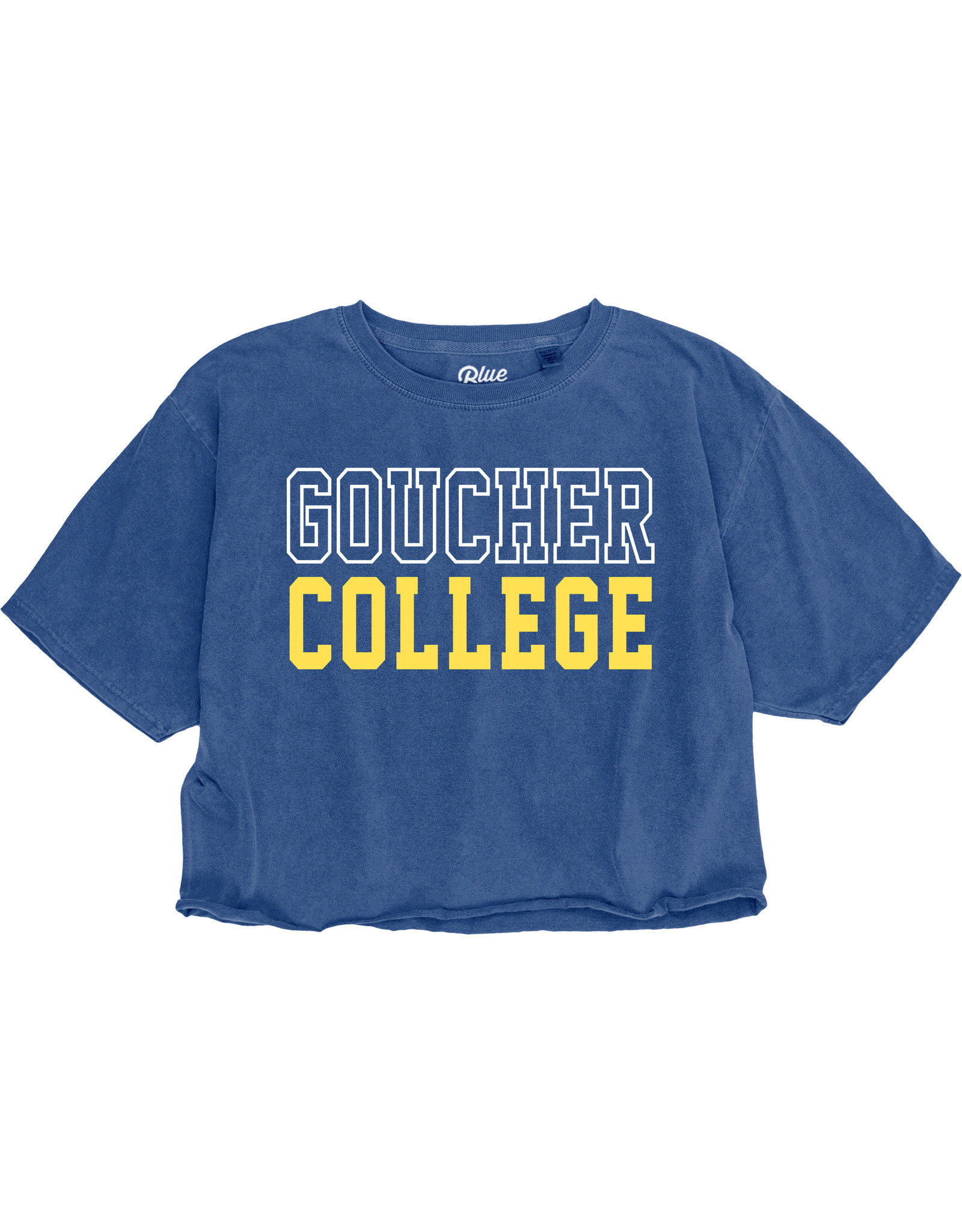 Blue84 Cropped Ringspun Tee "Goucher College"