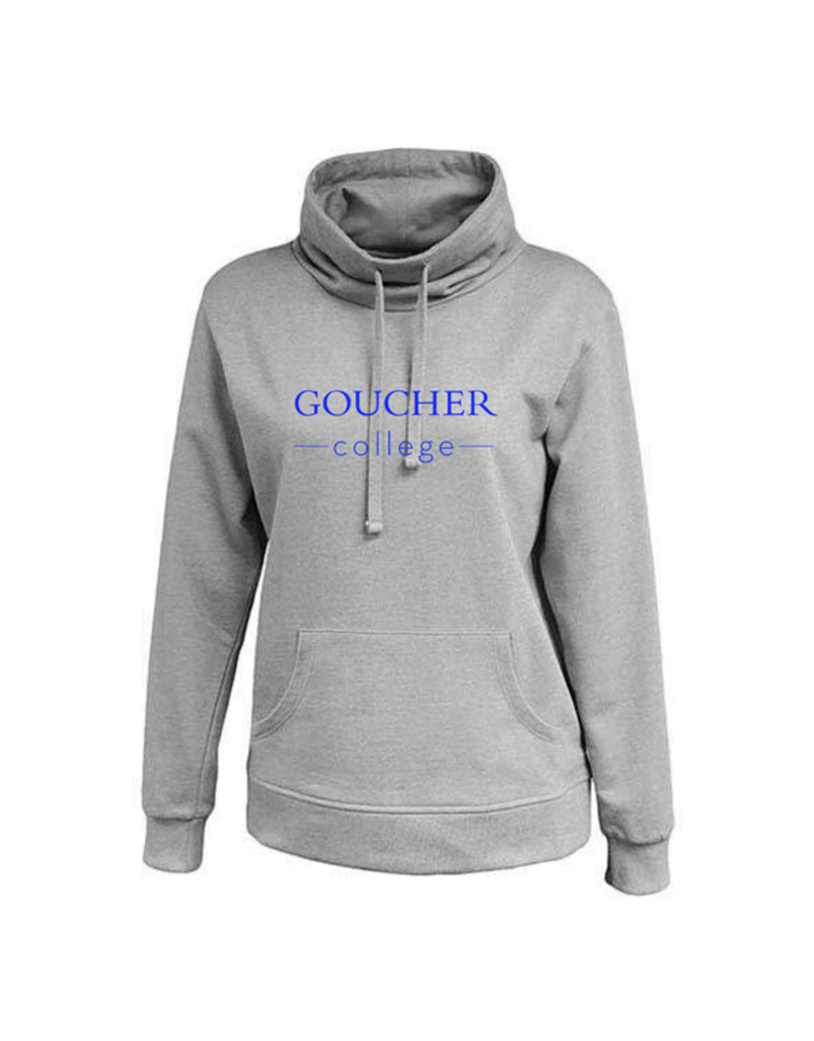 white cowl neck sweatshirt