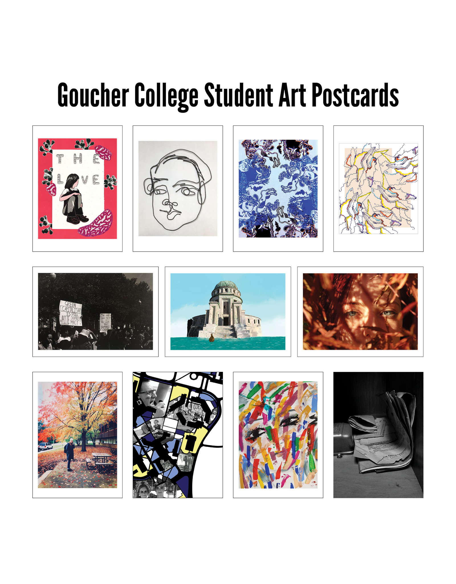Goucher 2020 Student Art Postcards Pack