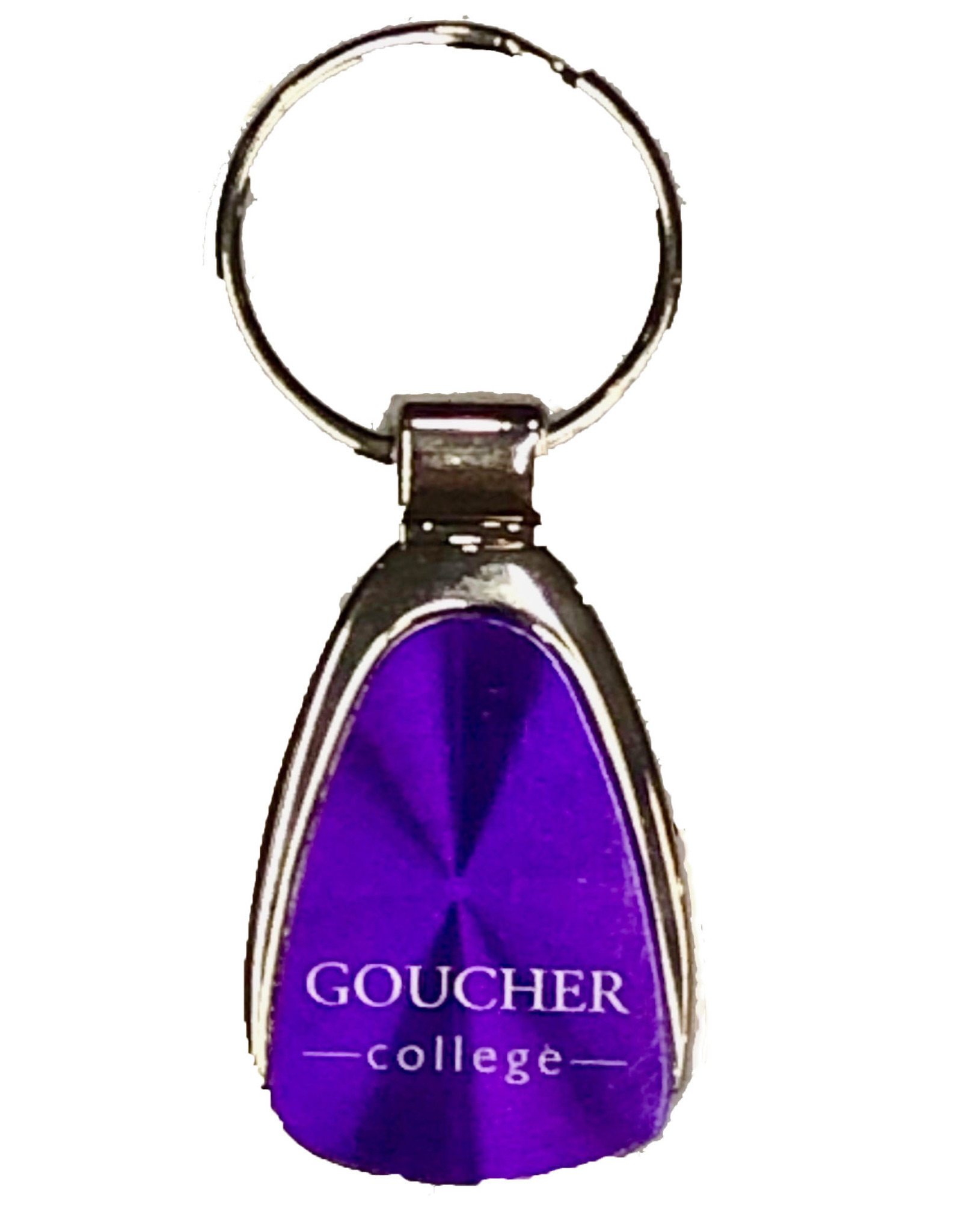 LXG "Goucher College" Laser Engraved Tear Drop Key Tag