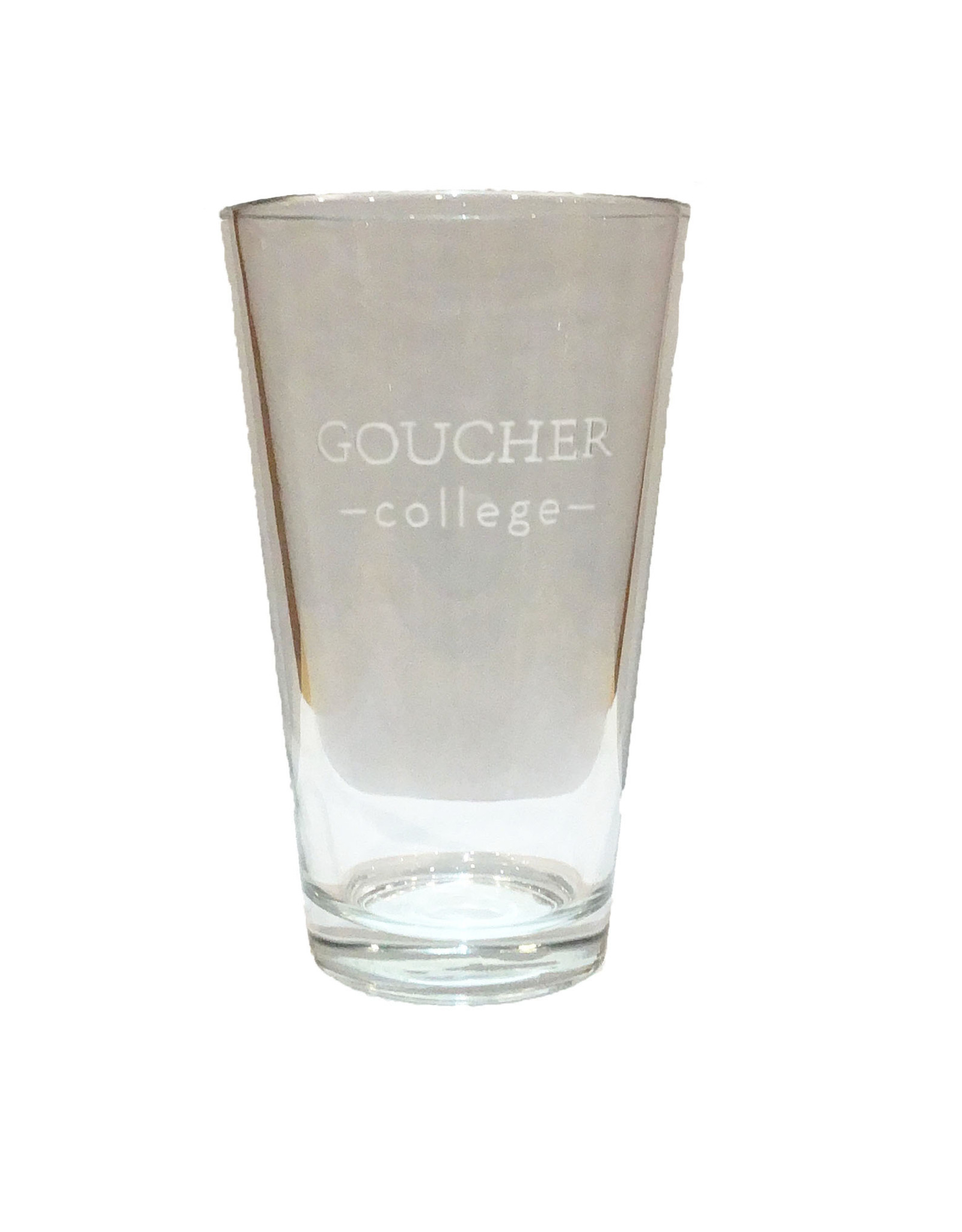 Campus Crystal Pint Glass "Goucher College" 16oz