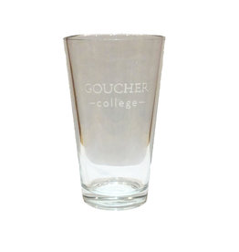 Campus Crystal Pint Glass "Goucher College" 16oz