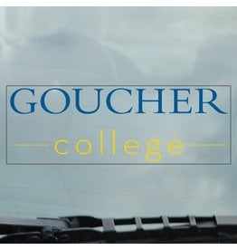 Color Shock "Goucher College Stacked" Static Cling