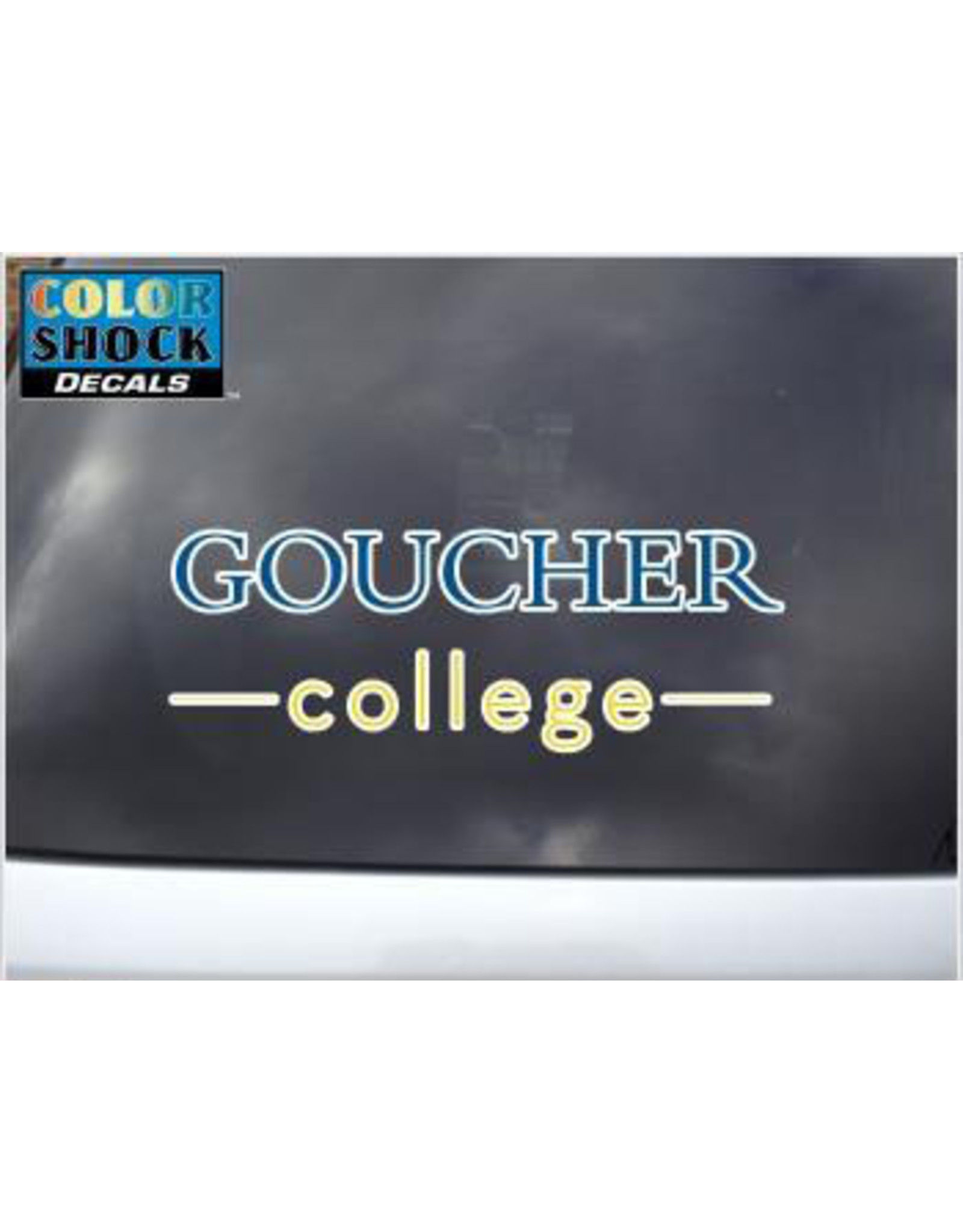 Color Shock "Goucher College Stacked" Vinyl Decal