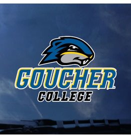 Color Shock "Goucher College with Gopher" Decal - Outside Application