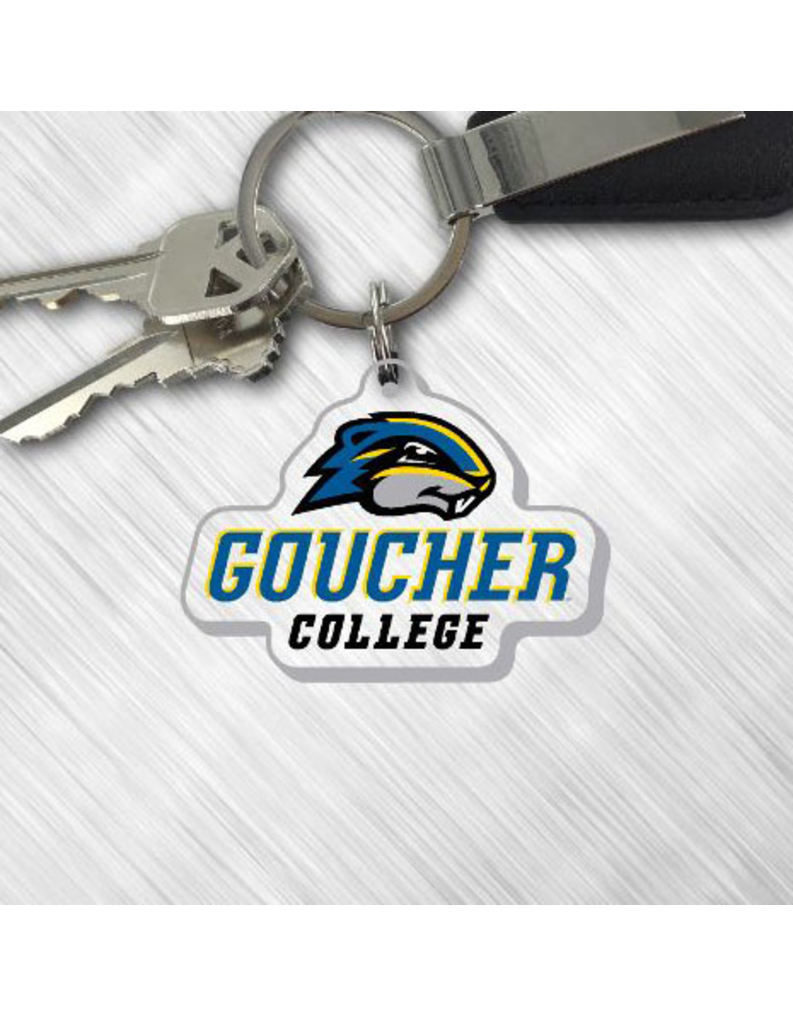 Color Shock "Goucher College with Gopher" Key Tag